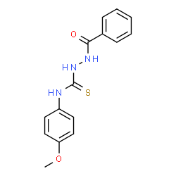 1-(4-METHOXYPHENYL)-4-BENZOYLTHIOSEMICARBAZIDE结构式