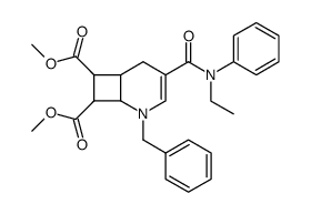 4-[[(Ethyl)phenylamino]carbonyl]-2-(phenylmethyl)-2-azabicyclo[4.2.0]oct-3-ene-7,8-dicarboxylic acid dimethyl ester结构式