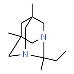 1,3-Diazatricyclo[3.3.1.13,7]decane,2-ethyl-2,5,7-trimethyl-(9CI)结构式