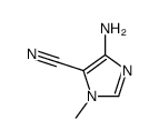 4-Amino-1-methylimidazole-5-carbonitrile structure