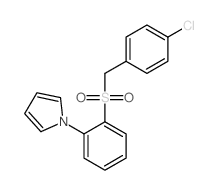 1H-Pyrrole,1-[2-[[(4-chlorophenyl)methyl]sulfonyl]phenyl]- Structure