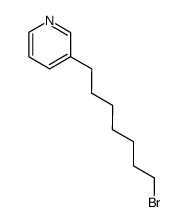 3-(7-bromoheptyl)pyridine Structure