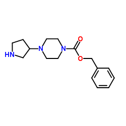 BENZYL 4-(PYRROLIDIN-3-YL)PIPERAZINE-1-CARBOXYLATE Structure