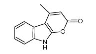 (9H)-4-methylpyrano[2,3-b]indol-2-one Structure