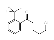 5-chloro-1-[2-(trifluoromethyl)phenyl]pentan-1-one structure