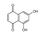 5,7-dihydroxynaphthalene-1,4-dione Structure