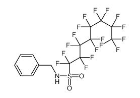 N-benzylheptadecafluorooctane-1-sulphonamide结构式