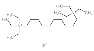 triethyl-(10-triethylammoniodecyl)azanium结构式