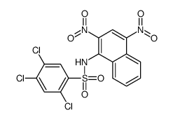 2,4,5-trichloro-N-(2,4-dinitronaphthalen-1-yl)benzenesulfonamide Structure