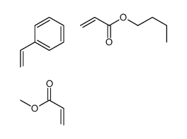 2-丙烯酸丁酯和乙烯基苯及-2-丙烯酸甲基酯的聚合物结构式