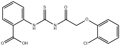 2-[[[[(2-chlorophenoxy)acetyl]amino]thioxomethyl]amino]-benzoic acid picture