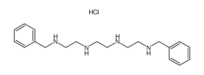 N1,N4-dibenzyltriethylenetetramine*4HCl结构式