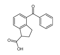 4-benzoyl-1-indancarboxylic acid结构式