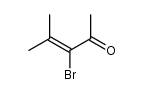 3-bromo-4-methyl-3-penten-2-one结构式