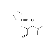 Phosphoric acid diethyl=2-(dimethylcarbamoyl)-1-methylvinyl ester Structure