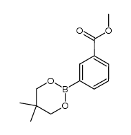 methyl 3-(5,5-dimethyl-1,3,2-dioxaborinan-2-yl)benzoate structure