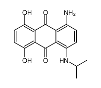 1-amino-5,8-dihydroxy-4-(propan-2-ylamino)anthracene-9,10-dione Structure