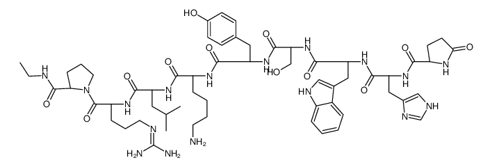 LHRH, lysyl(6)-N-ethylprolinamide(9)-des-glycinamide(10)- picture