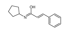 N-cyclopentyl-3-phenylprop-2-enamide Structure