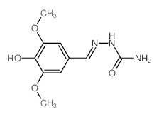 Hydrazinecarboxamide, 2-[ (4-hydroxy-3, 5-dimethoxyphenyl)methylene]- picture