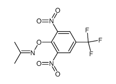 Propan-2-one O-(2,6-dinitro-4-trifluoromethyl-phenyl)-oxime结构式