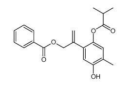 10-Benzoyloxy-6-hydroxy-8,9-dehydrothymol-isobutyrat Structure