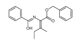 benzyl 2-benzamido-3-methylpent-2-enoate Structure