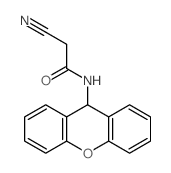 Acetamide,2-cyano-N-9H-xanthen-9-yl- structure