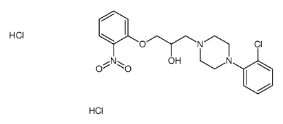 1-[4-(2-chlorophenyl)piperazin-1-yl]-3-(2-nitrophenoxy)propan-2-ol,dihydrochloride Structure