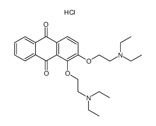 1,2-bis-(2-diethylamino-ethoxy)-anthraquinone, dihydrochloride Structure