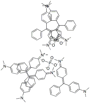 N-[4-[[4(二甲氨基)苯基]苯亚甲基]-2,5-环己二烯-1-亚基]-N-甲铵结构式