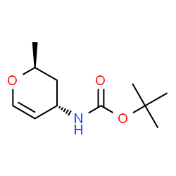 Carbamic acid, [(2R,4R)-3,4-dihydro-2-methyl-2H-pyran-4-yl]-, 1,1-结构式