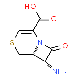 4-Thia-1-azabicyclo[4.2.0]oct-2-ene-2-carboxylicacid,7-amino-8-oxo-,trans-(9CI)结构式