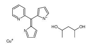 copper(1+),pentane-2,4-diol,2-[pyrrol-1-id-2-yl(pyrrol-2-ylidene)methyl]pyridine结构式