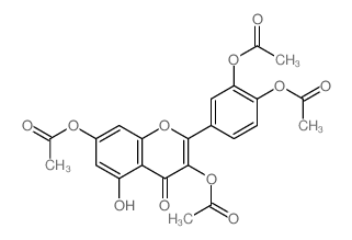 [7-acetyloxy-2-(3,4-diacetyloxyphenyl)-5-hydroxy-4-oxo-chromen-3-yl] acetate picture