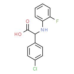 (4-CHLORO-PHENYL)-(2-FLUORO-PHENYLAMINO)-ACETIC ACID Structure