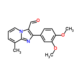 2-(3,4-Dimethoxyphenyl)-8-methylimidazo[1,2-a]pyridine-3-carbaldehyde结构式