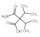 Butanoic acid,2-(aminocarbonyl)-3-methyl-2-(1-methylethyl)- picture