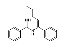 Z-N1-(1-phenylpent-1-enyl)benzamidine Structure