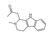 1-(2-methyl-2,3,4,9-tetrahydro-1H-pyrido[3,4-b]indol-1-yl)propan-2-one Structure