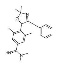 4-(2,2-dimethyl-4-phenyl-5H-1,3-oxazol-5-yl)-N,N,3,5-tetramethylbenzenecarboximidamide Structure