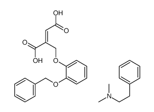 N,N-dimethyl-2-phenylethanamine,(E)-2-[(2-phenylmethoxyphenoxy)methyl]but-2-enedioic acid结构式