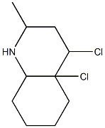 Quinaldine, 4,4a-dichlorodecahydro-, stereoisomer (8CI) Structure