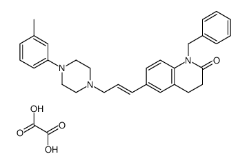 1-Benzyl-6-(3-(4-(3-methylphenyl)-1-piperazinyl)-1-propenyl)-3,4-dihyd rocarbostyril oxalate Structure