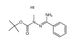 N2-tert-Butoxycarbonyl-N2-methylbenzamidrazoniumiodid Structure