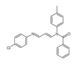 1-(N-benzoyl-p-methylphenylamino)-3-(p-chlorophenylimino)-1-propene Structure