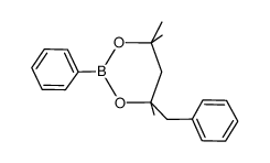 (R)-4-benzyl-4,6,6-trimethyl-2-phenyl-1,3,2-dioxaborinane Structure