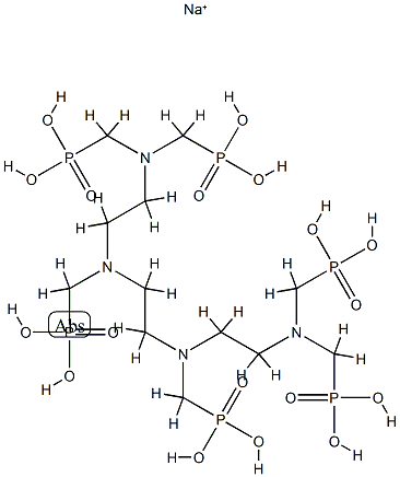 [ethylenebis[[(phosphonomethyl)imino]ethylenenitrilobis(methylene)]]tetrakisphosphonic acid, sodium salt结构式