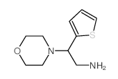 2-MORPHOLIN-4-YL-2-THIOPHEN-2-YL-ETHYLAMINE结构式