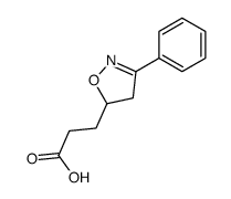 3-(3-phenyl-4,5-dihydro-1,2-oxazol-5-yl)propanoic acid Structure